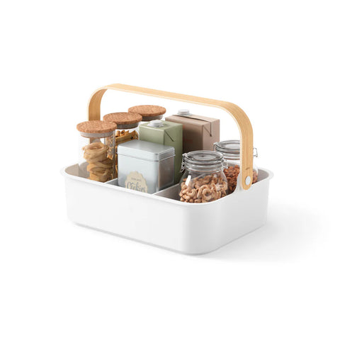 Cesto multiusos para arrumação com 2 divisórias 35x26cm