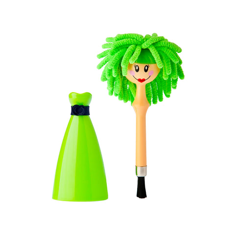 Espanador de microfibra verde
