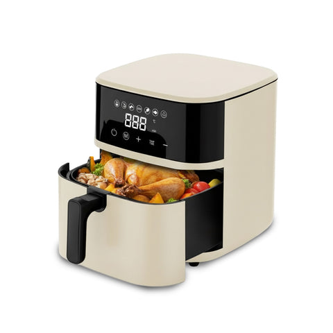 Fritadeira a ar de 4,5L com visor LED tátil e 7 programas de cozedura, 1400W
