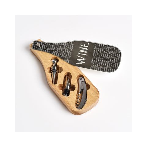 Kit de 3 acessórios para vinho – conjunto completo de sommelier
