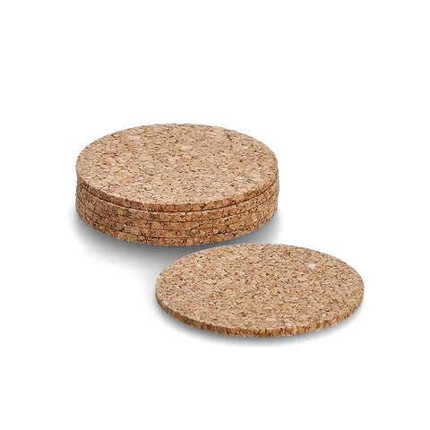 Conjunto de 6 bases para copos em cortiça ø 9,5cm