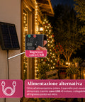 saint joy luci natalizie da esterno solari con telecomando 4 lunghezze ean 8050043128454