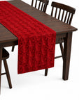 saint joy runner natalizio 33x180 cm con alberi in rilievo rosso o verde ean 8050043128317
