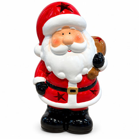 saint joy statuina natalizia in ceramica luminosa 26 cm con led 10 soggetti ean 8056819081961