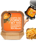 avilia home set 100 pz carta forno per friggitrice ad aria impermeabile e resistente al calore ean 8056819053265
