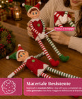 saint joy elfi di natale set 2 pezzi flessibili h40 cm 2 fantasie ean 8050043128430
