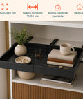 avilia home ripiano estraibile ed espandibile nero 3252 cm in metallo organizzatore scorrevole per mobili e dispensa ean 8052879010811