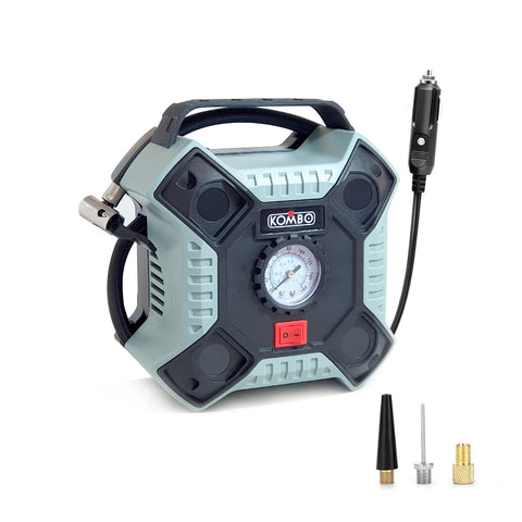 Compressor elétrico com tubo de 63cm e 3 adaptadores 12v