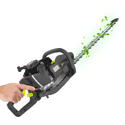 Corta-sebes com motor de combustão e lâmina de aço, 56cm, 650w