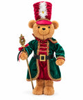 saint joy orso soldatino natalizio decorazione natalizia 2 colori altezza 60 cm poliestere con cappello mantello e bastone ean 8056819081039