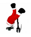 saint joy babbo natale incastrato nellalbero con gambe animate e musica ean 8050043128041