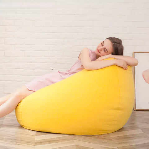 immagine-4-king-collection-pouf-a-sacco-in-nylon-65x62cm-giallo-ean-8023755045937