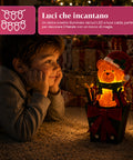 saint joy teddy beargift orsetto natalizio luminoso in scatola regalo luce led calda dimensioni 15x15x255 cm alimentazione a batterie ean 8050043127839