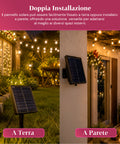 saint joy catena luminosa da esterno solare 15 m con 24 lampadine led g40 ean 8050043128577