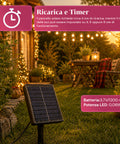 saint joy catena luminosa da esterno solare 15 m con 24 lampadine led g40 ean 8050043128577