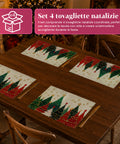 saint joy tovagliette natalizie set 4 pezzi 30x45 cm 2 fantasie ean 8050043128089