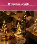 saint joy albero di natale luminoso da tavolo con filo di rame e cristalli ean 8050043128287