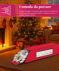 saint joy borsa porta carta regalo con zip e finestra trasparente in tessuto oxford ean 8050043127532