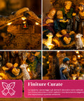 saint joy holyglow presepe nativita in poliresina con luci led e interruttore onoff capanna rustica e base stabile 23x115x17 cm ean 8050043127761
