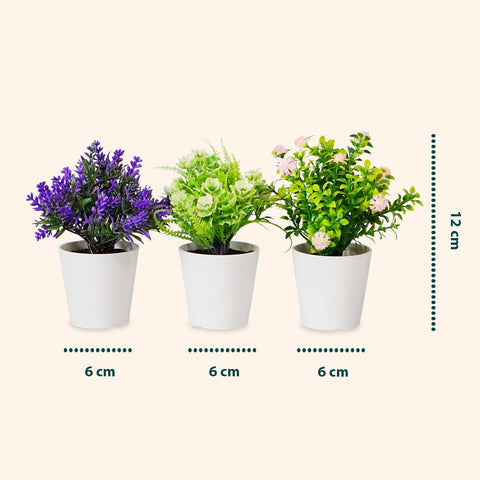 garden friend set 3 piante finte da interno con vasi moderni per casa o ufficio ean 8023755068431