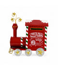 saint joy jinglerail trenino natalizio porta lettere in metallo sportello posteriore capienza ampia dimensioni 28x16x36 cm ean 8050043127792