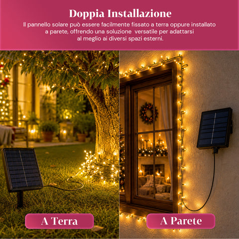 saint joy luci natalizie da esterno solari con telecomando 4 lunghezze ean 8050043128454