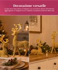 saint joy renne natalizie dorate set 2 pezzi in resina distesa ed eretta ean 8050043127983
