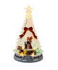 saint joy albero di natale luminoso joytree con musica e animazione 360 luci led scena con orsetti e schiaccianoci doppia alimentazione usb 325 cm ean 8050043127648