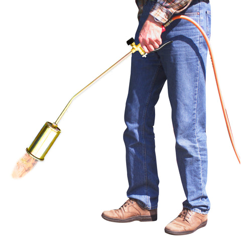 Maçarico a gás de 70 cm com queimador de ø60 mm e alavanca rápida para uso profissional