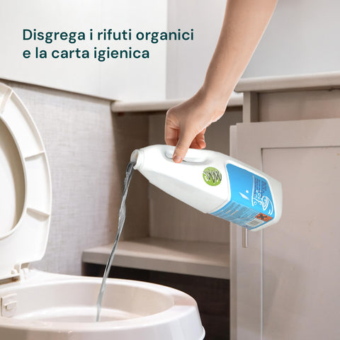 Líquido desagregante para depósitos de águas negras, 2l