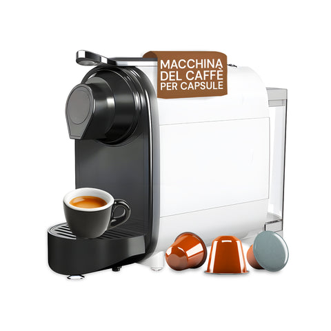 Máquina de café compatível com Nespresso, compacta, com depósito amovível de 700ml