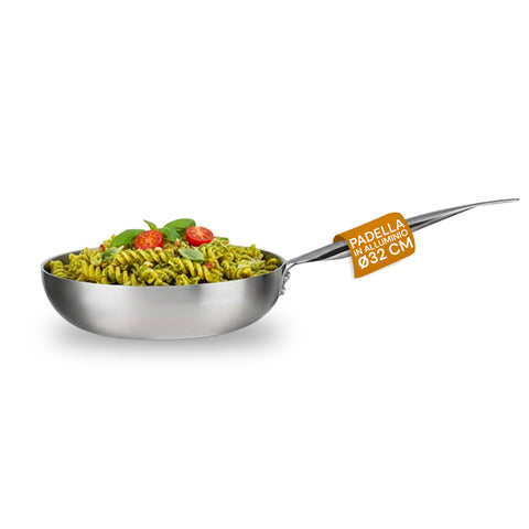 Salta-massas Chef 32 cm – Alumínio Acetinado Natural – Full Induction