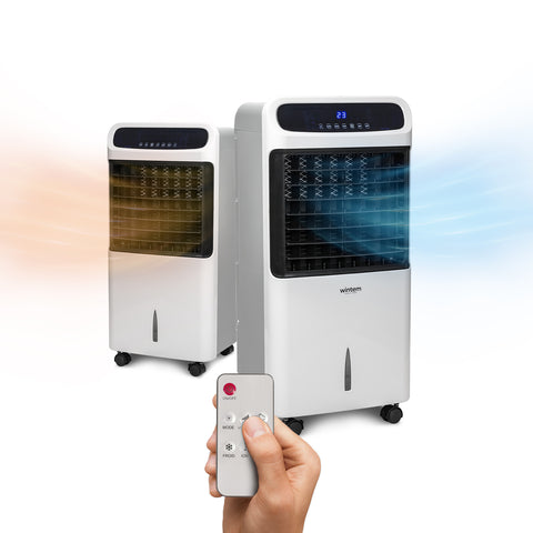 Refrigerador de ar 4 em 1 de 11L com aquecimento, humidificador e temporizador de 12h