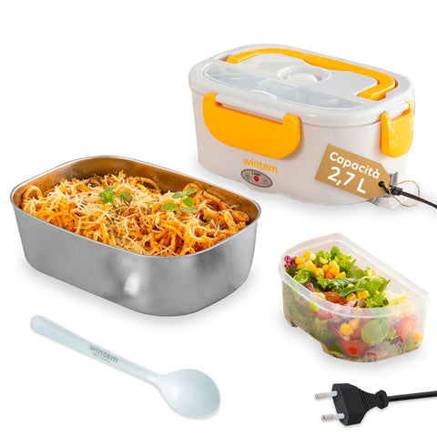 Hotbox Lunch Box aquecedor elétrico de refeições 65W com recipientes de aço