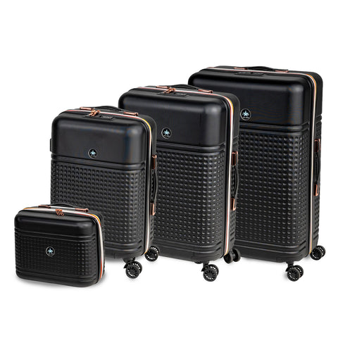Conjunto de malas de viagem de 3 peças em ABS – trolley de 55/66/76 cm e nécessaire