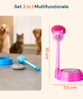 Set Pulizia Ciotole per Animali con Spazzola Gatto e Spugna Abrasiva