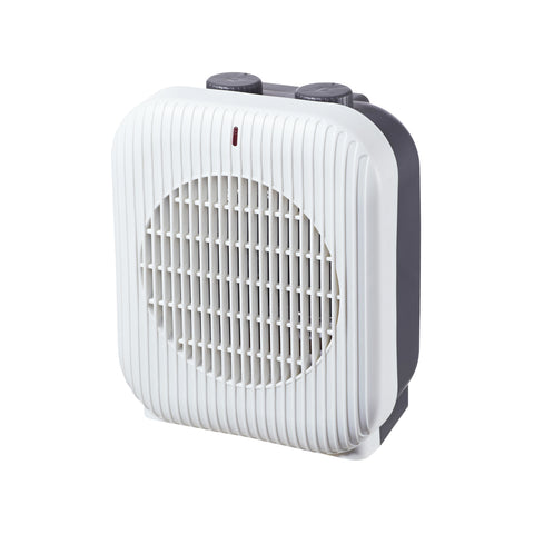 Termoventilador compacto de mesa com 3 níveis de intensidade e proteção contra sobreaquecimento
