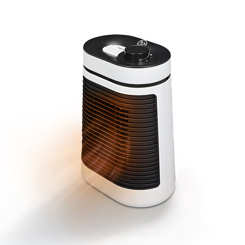 Aquecedor elétrico termoventilador 1500W com termóstato e 2 níveis de potência