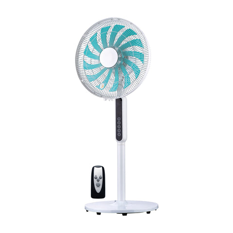 Ventoinha de pé de 60w com 13 pás, 3 alturas e 3 velocidades, temporizador e comando remoto