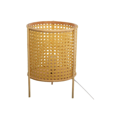Candeeiro de mesa em bambu e rattan 28 cm