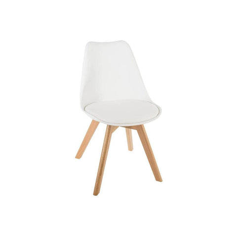 Cadeira de mesa com pés de madeira de faia