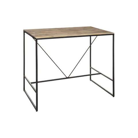 Mesa em madeira de acácia e metal 115x70x98cm