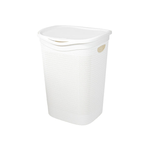 Cesto para roupa suja Intreccio 55 l branco