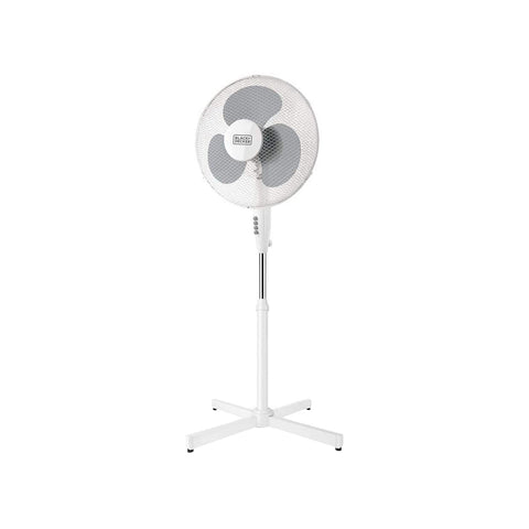 Ventoinha de pé de 3 velocidades branca 40w