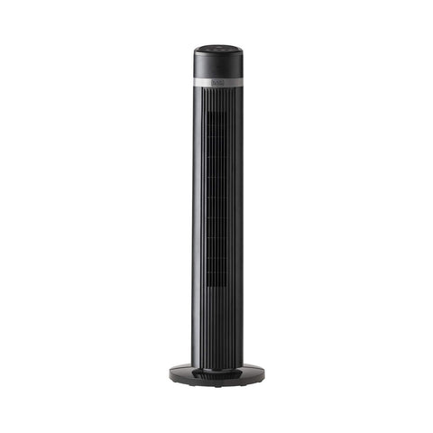 Ventoinha de torre com comando à distância preta 45w