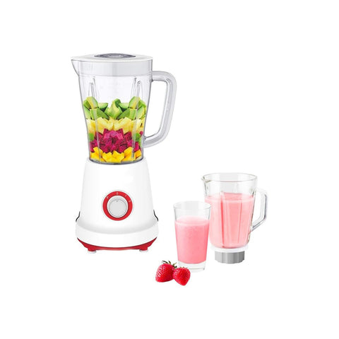 Liquidificador com jarro de vidro de 1,5l 500w vermelho