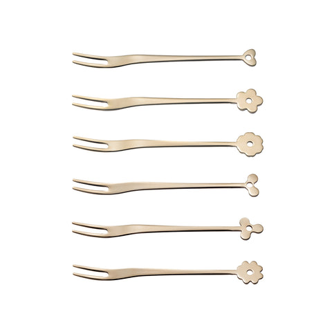 6 garfinhos para aperitivos Party Cadeau