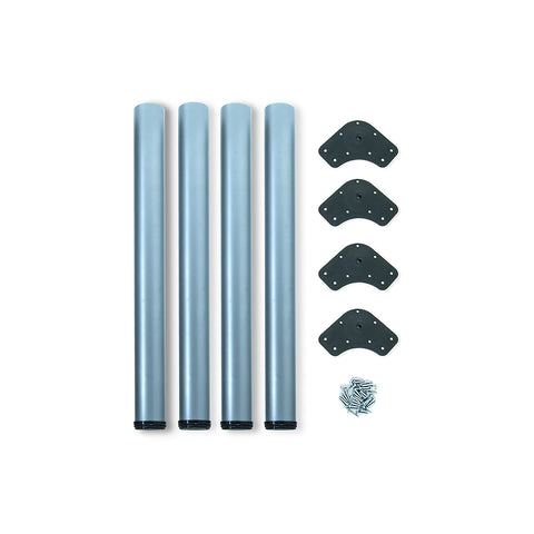 Kit de 4 pernas reguláveis para mesa ø 60x83-85cm pintadas de alumínio