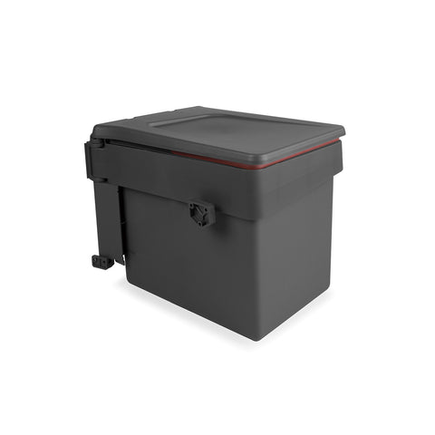 Caixote do lixo para fixação na porta com tampa automática 15l
