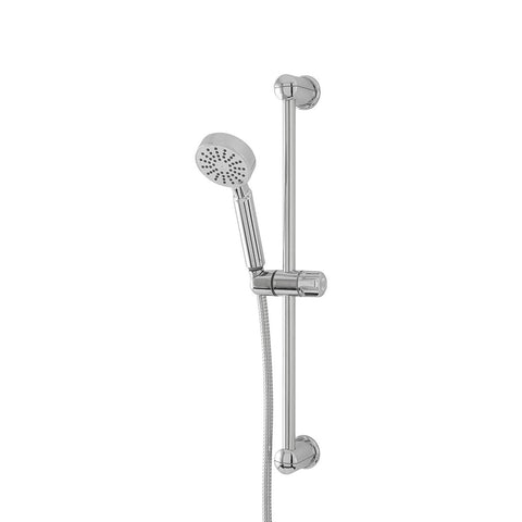 Coluna de duche cromada com chuveiro de função única 11,5x6,5x58cm